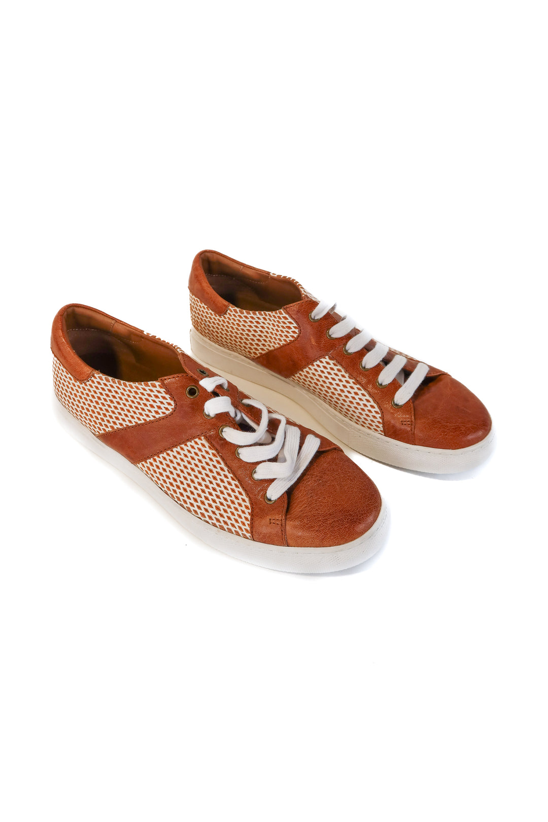 trask brown printed sneakers NWOT (7; retail $198)