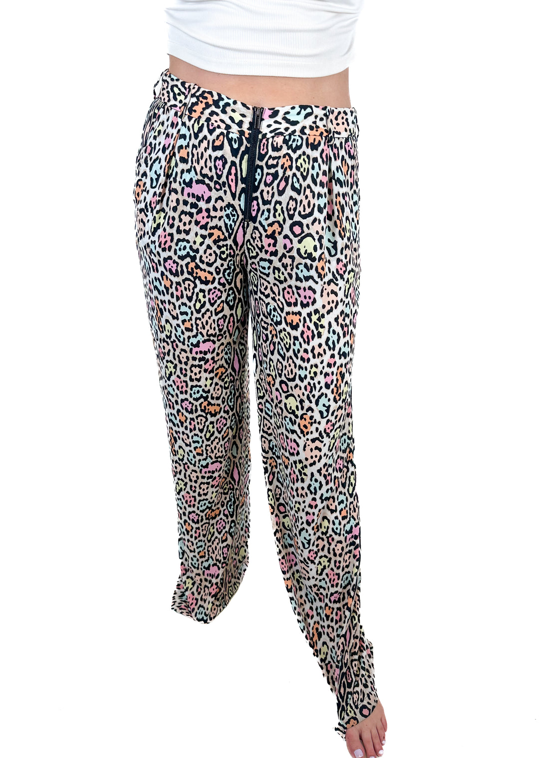 BCBG Max Azria Leopard Print Pant (M)