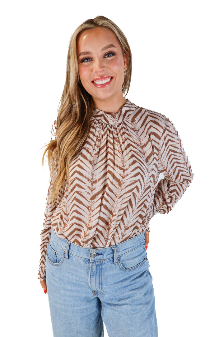 Bella Dahl Printed Blouse (L; retail $174)