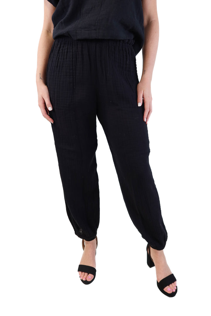 Michael Stars black gauze pants NWT (xs; retails for $138)