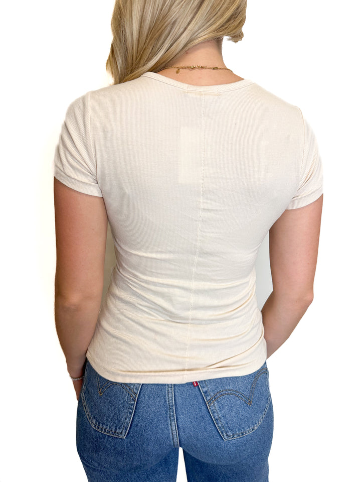 Nuuds Tan Fitted T-Shirt (S)