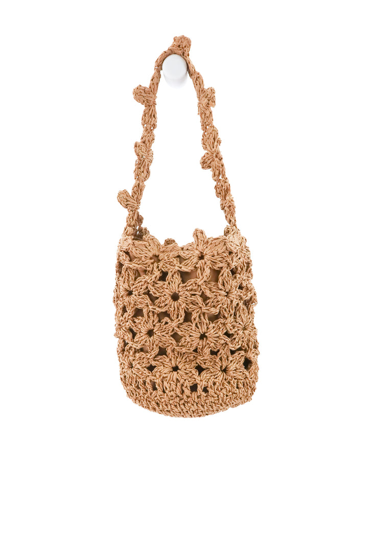 a new day tan woven bag