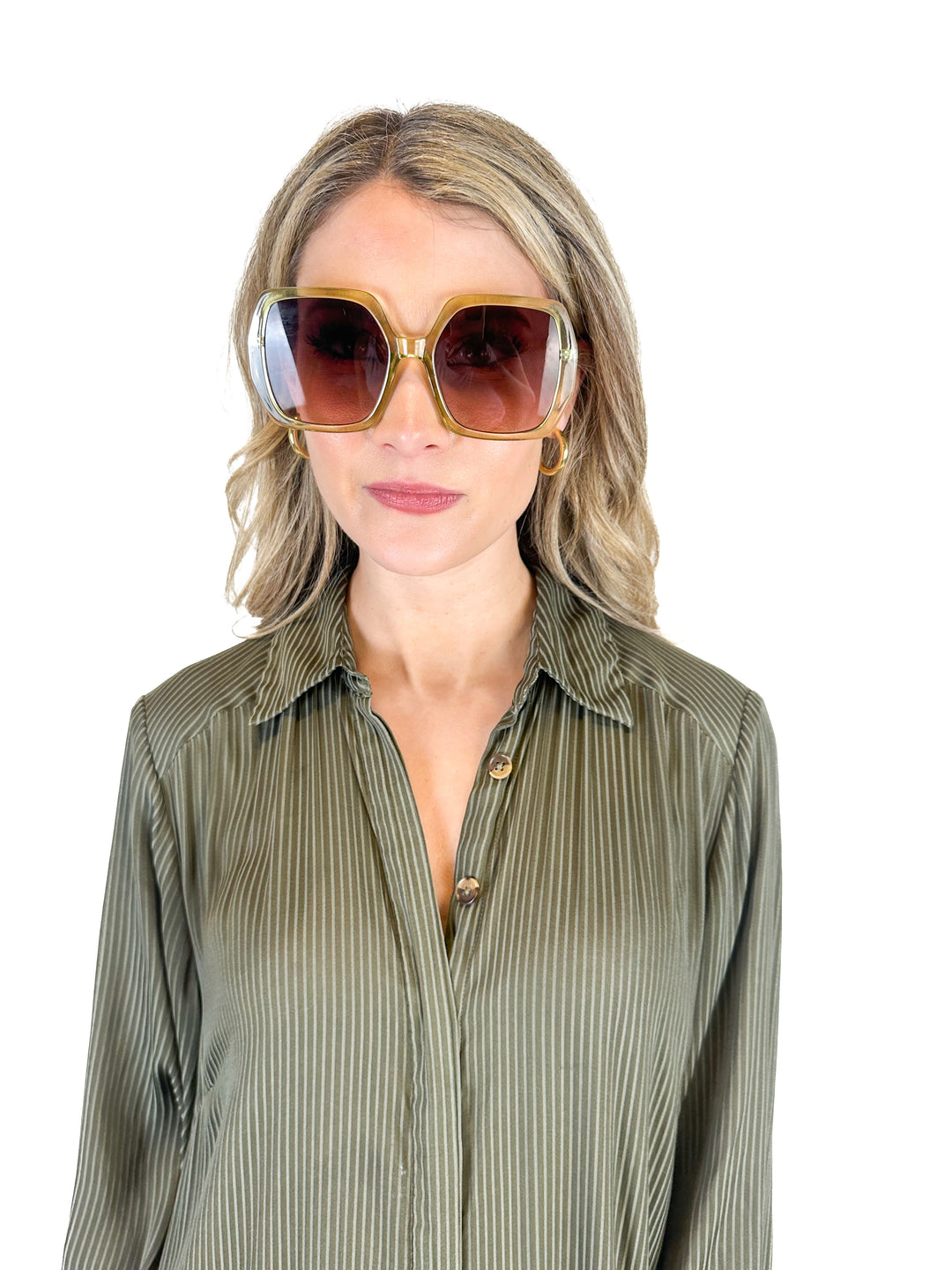 Green Oversized Sunglasses