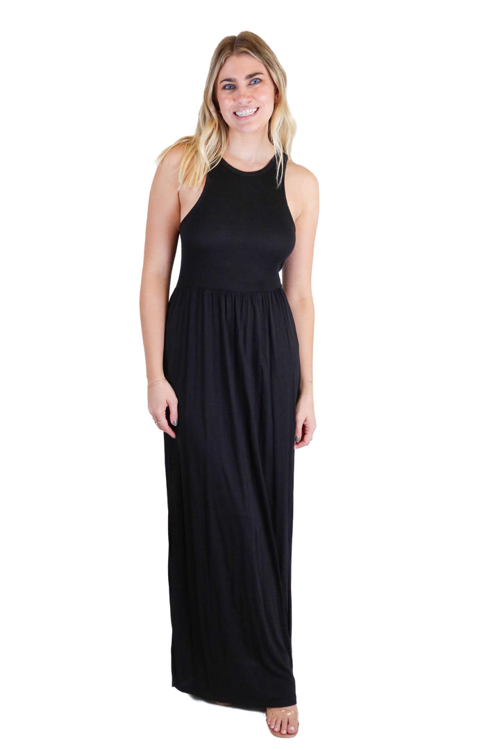 Forever 21 Black Tank Maxi Dress (S)