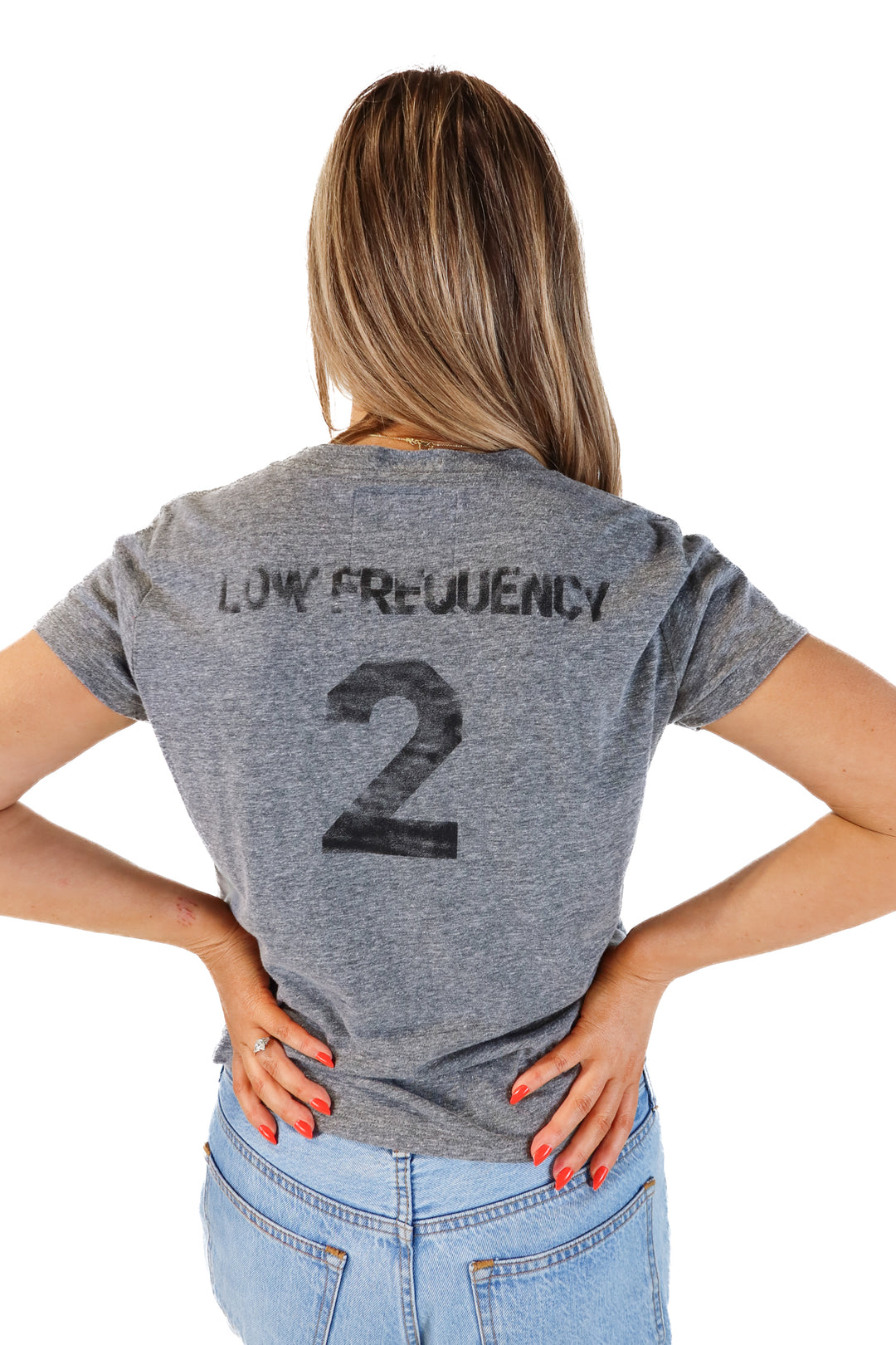 Mother grey graphic tee (M; retails for $110)