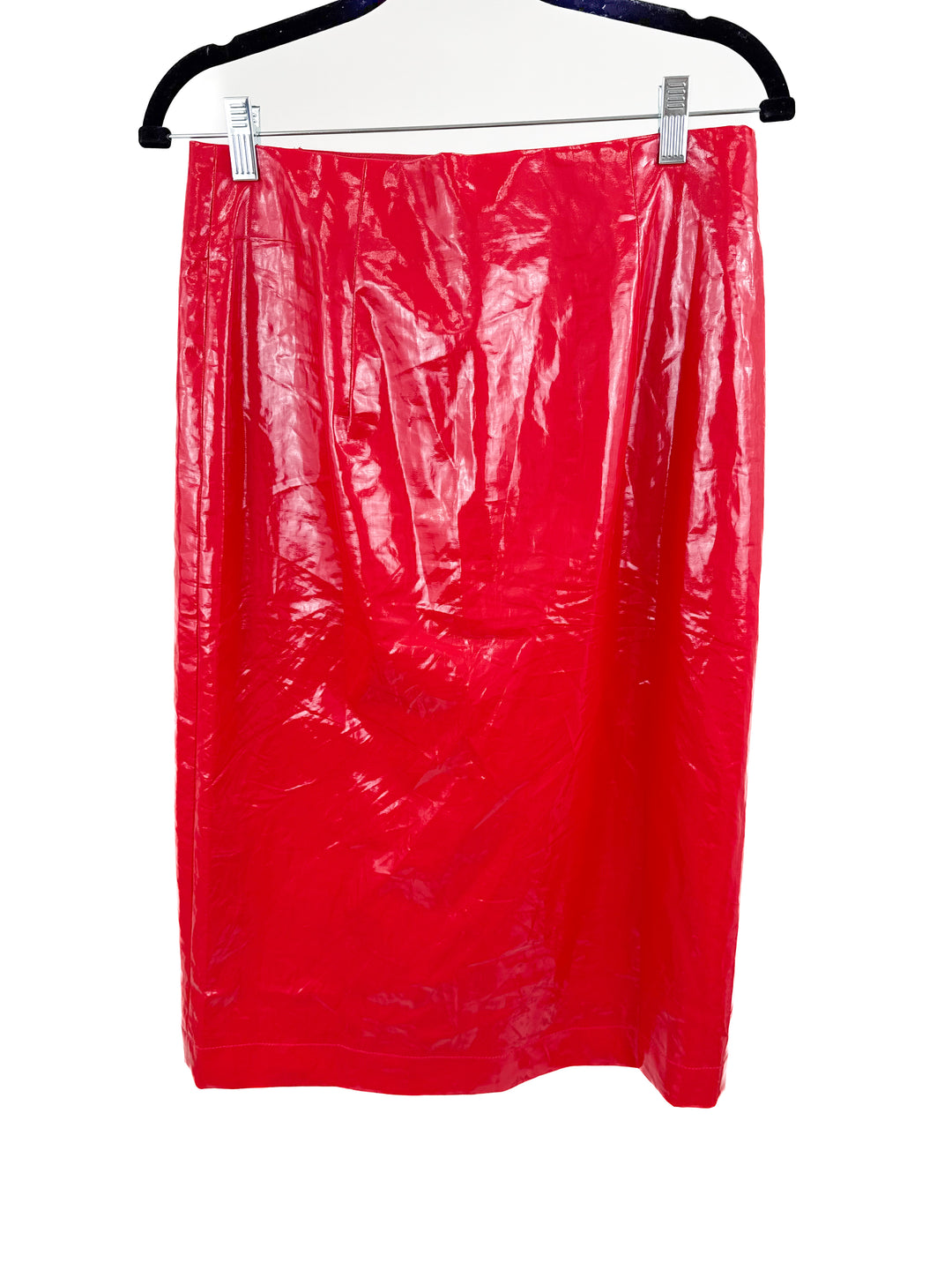 J.Crew Collection wrap skirt in laminated linen (4; retail $228)