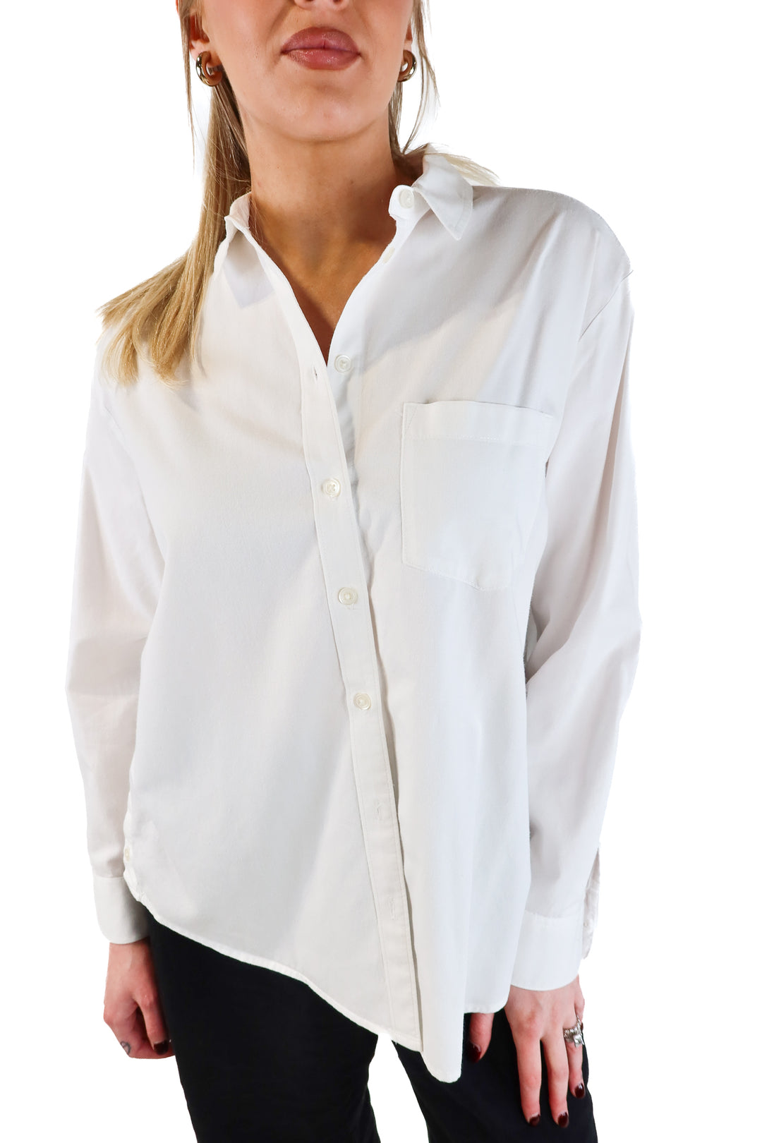 Madewell White Button-Down (M)