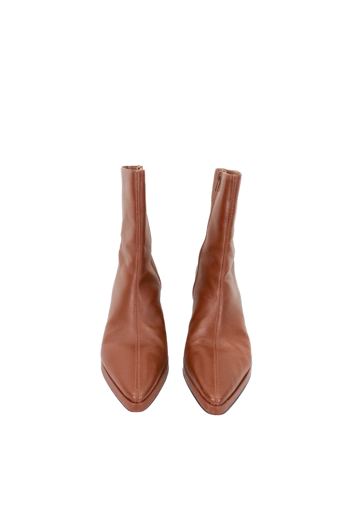 matisse brown leather bootie (9; retail $215)