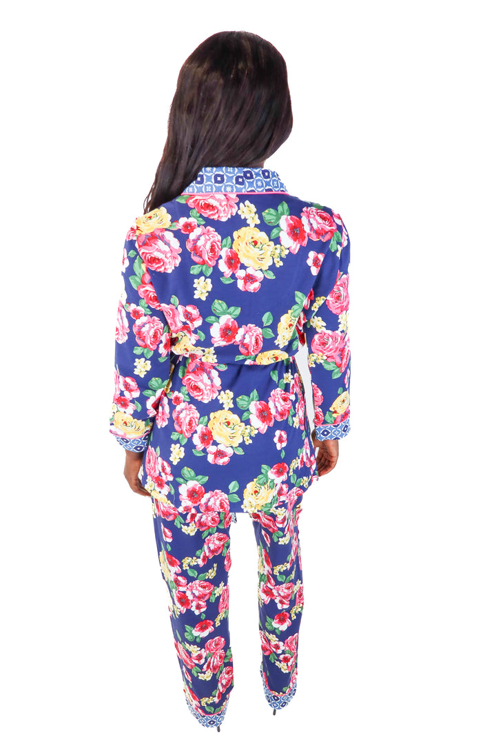 Bed Head Navy Floral Pajama Set (S)