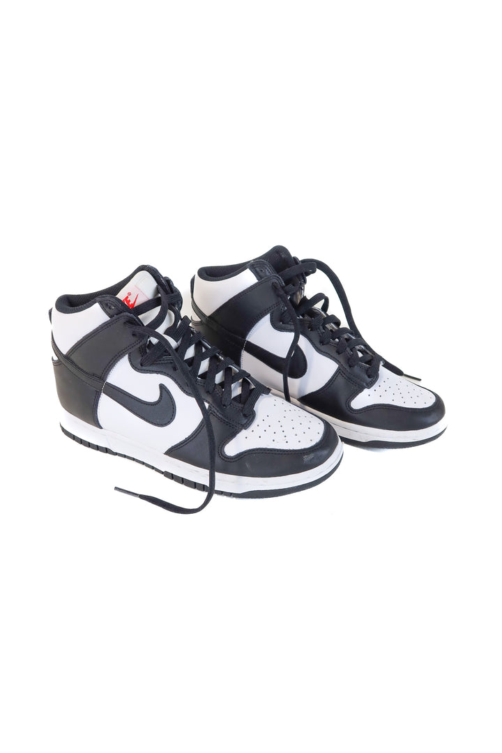 nike black/white high top sneakers (8)