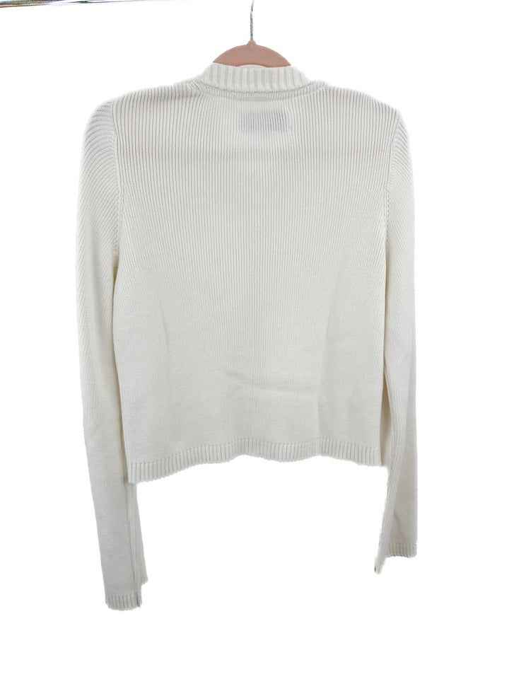 La Ligne Cotton Romeo Cardigan in Cream NWOT (M; retail $225)