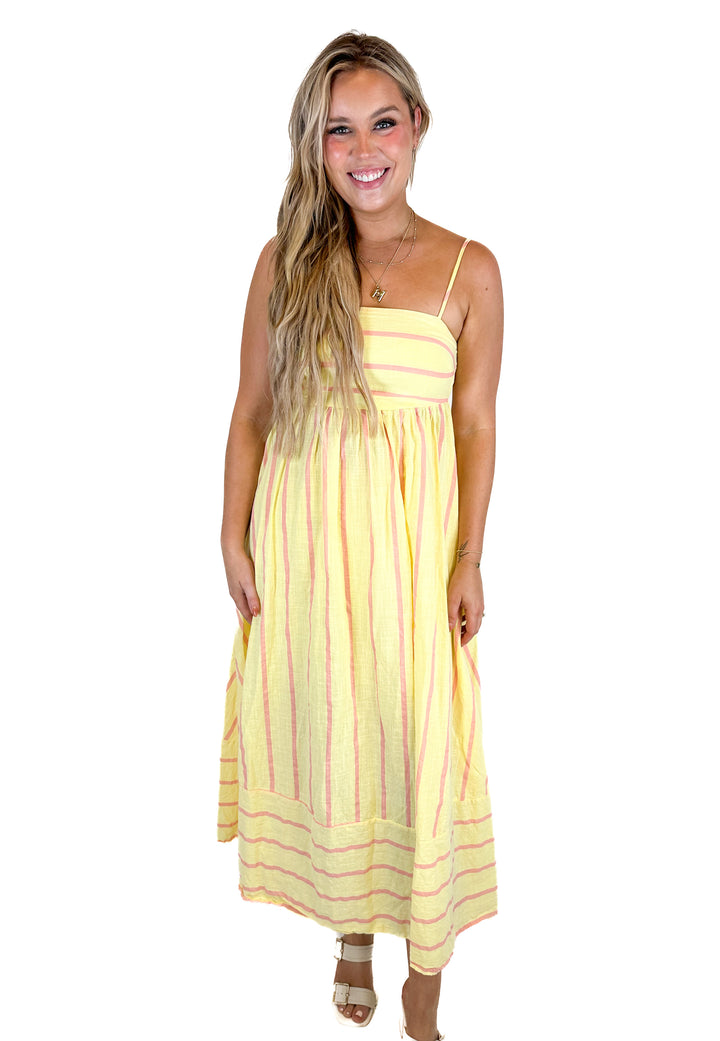 Petal and Pup Yellow Sun Dress (L)