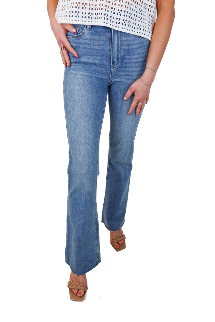 Paige light wash flare jeans (26; retail $249)