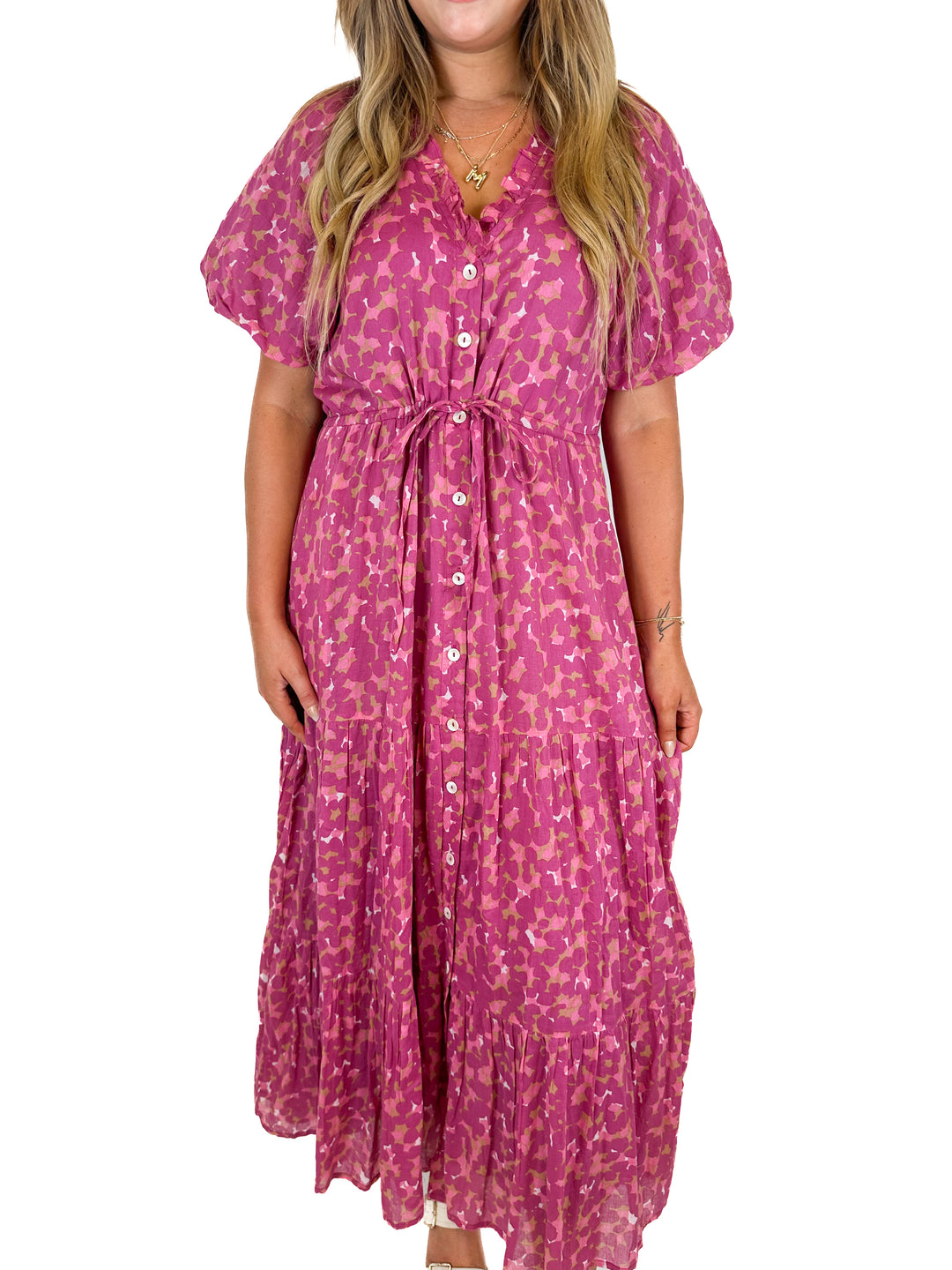 Banjanan Poppy Dress Rune Bud Caramel NWT (M)