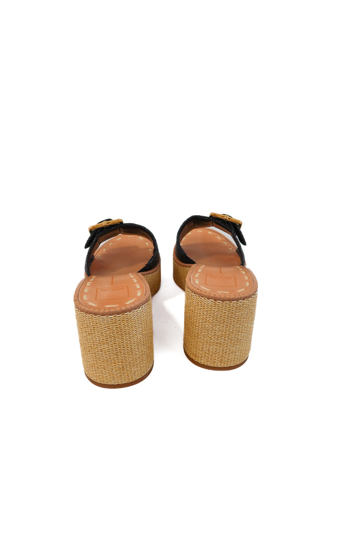 Dolce vita rattan platform heels NWOT (9; retail $140)