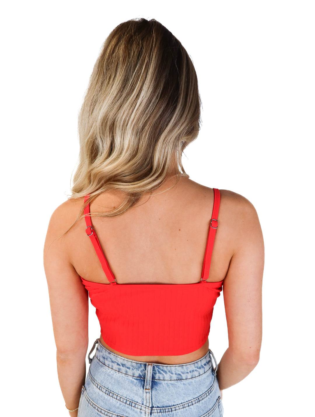Venus red ribbed active tank NWT (s; retail $34.99)