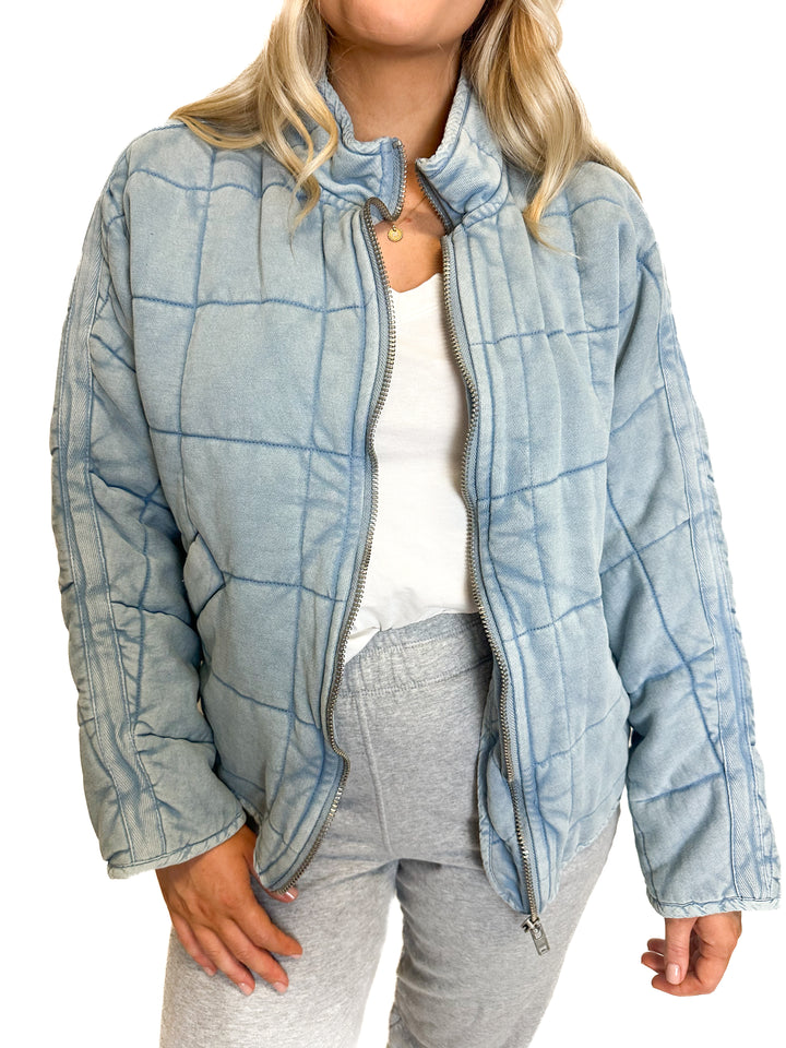 Free People Blue Jacket (XS)