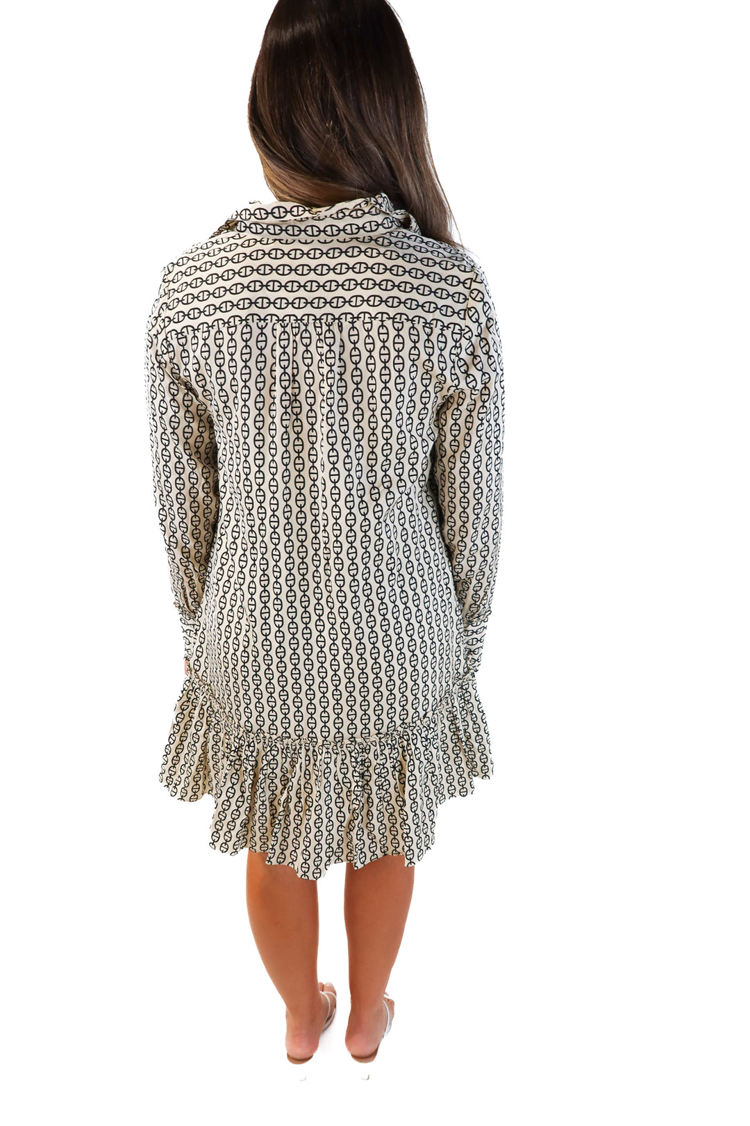 J.crew neutral chain link dress (m; retail $168)