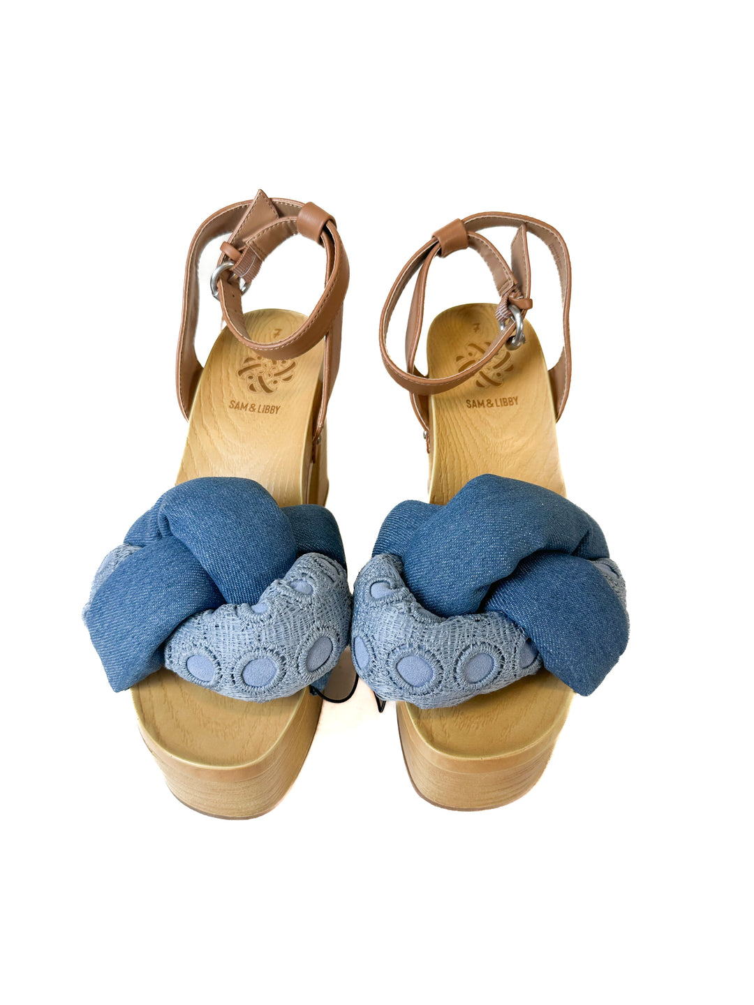 Sam and Libby Denim Platform Shoes NWT (7)