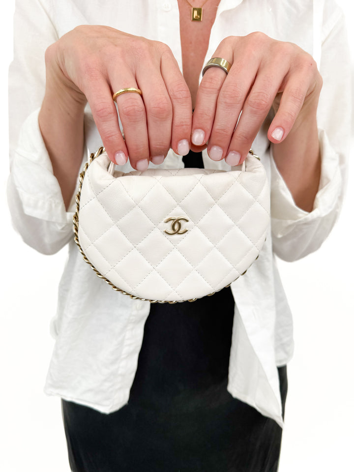Chanel Cream Chain Around  Mini Pouch (est. retail $5,500)