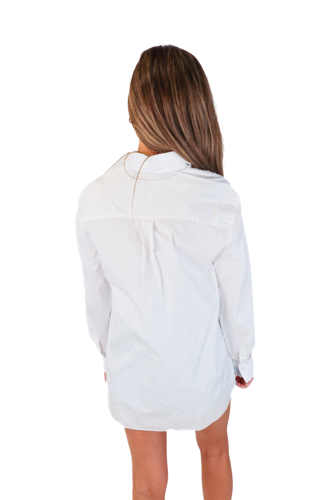 Nordstrom White cotton button-down shirt (XXS)