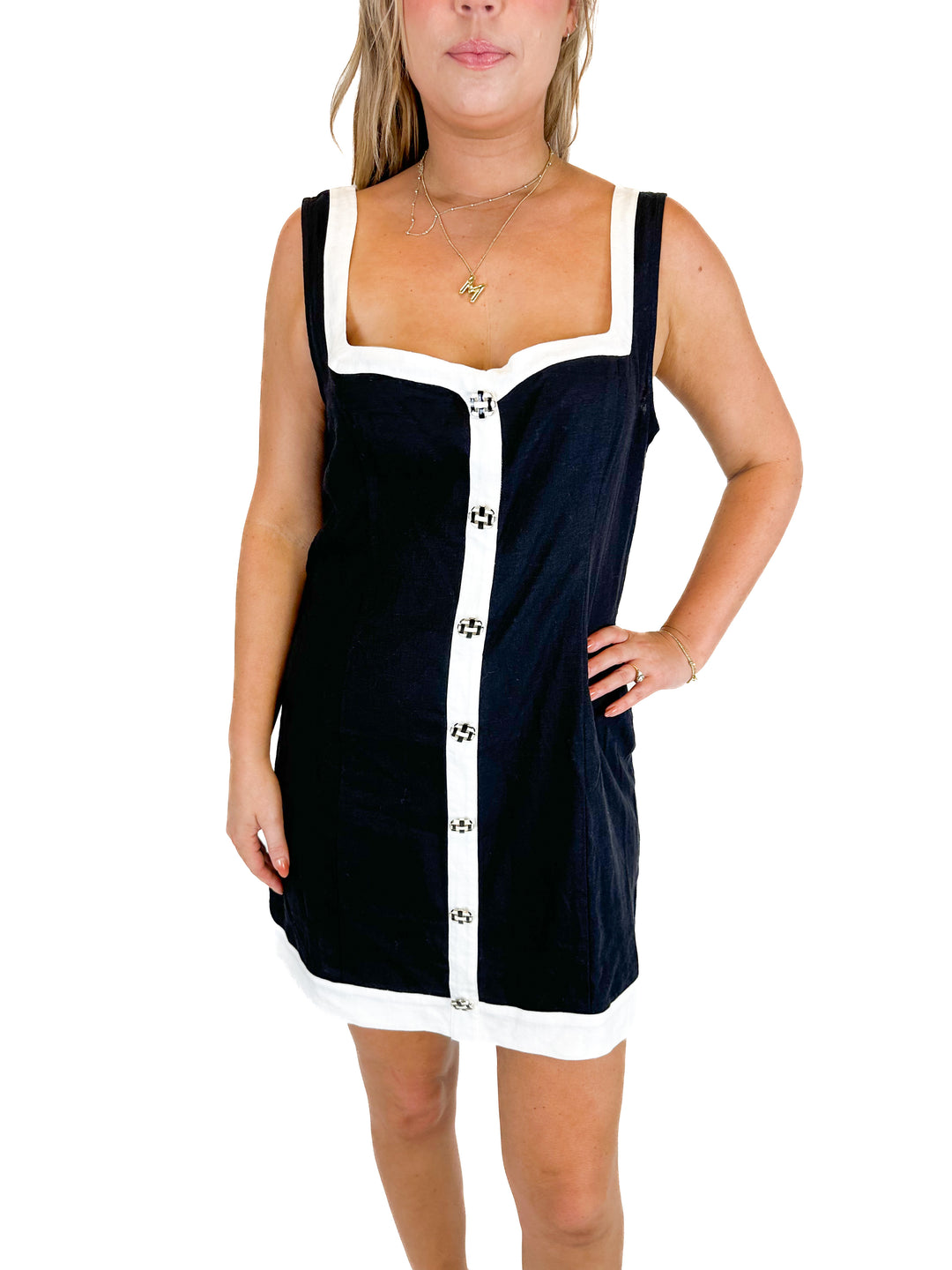 Show Me Your Mumu Black and White Mini Dress NWT (XL)