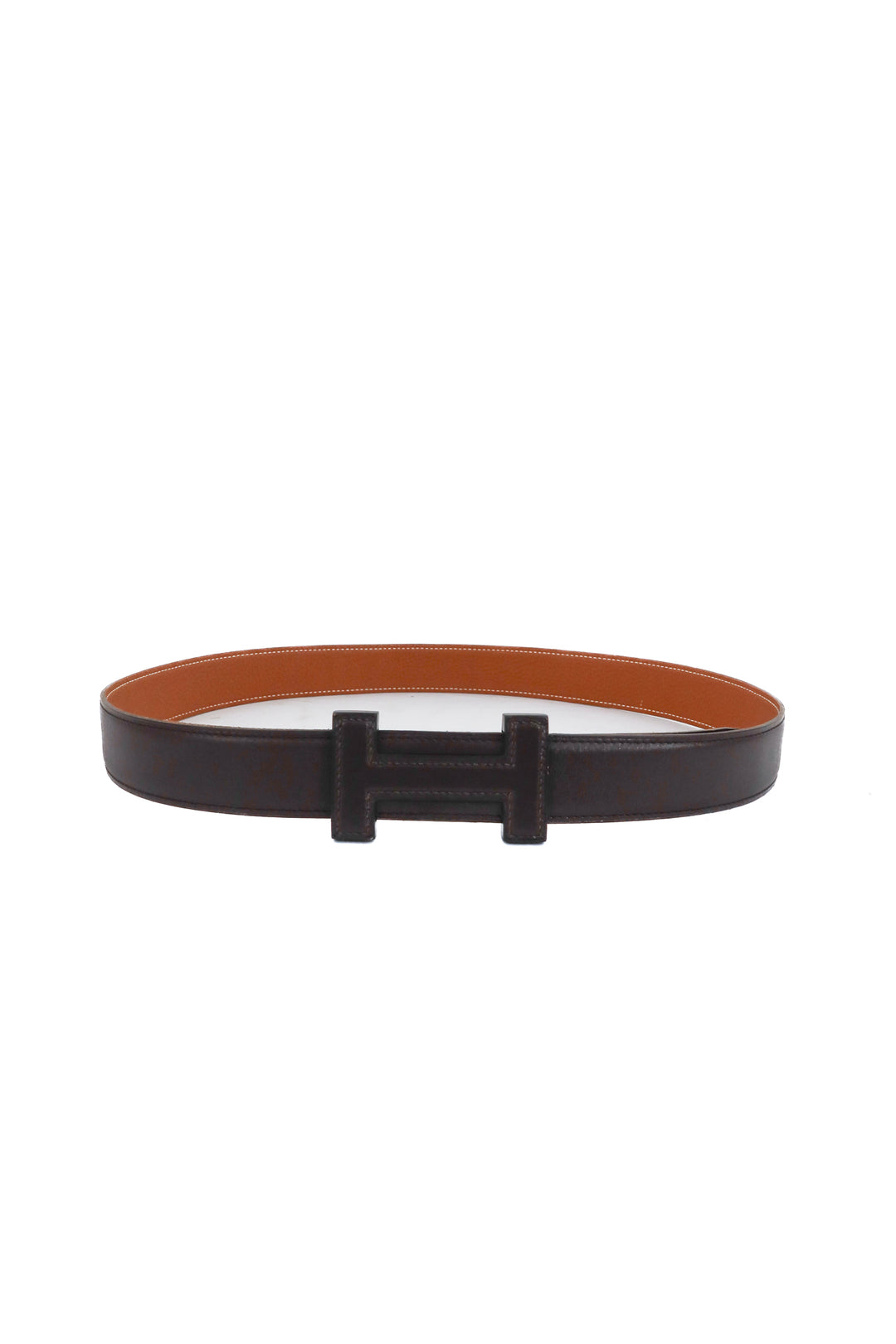 Hermes Tonight Color Belt Buckle and Reversible Leather Strap (95cm/ 37"; retail $1,320)