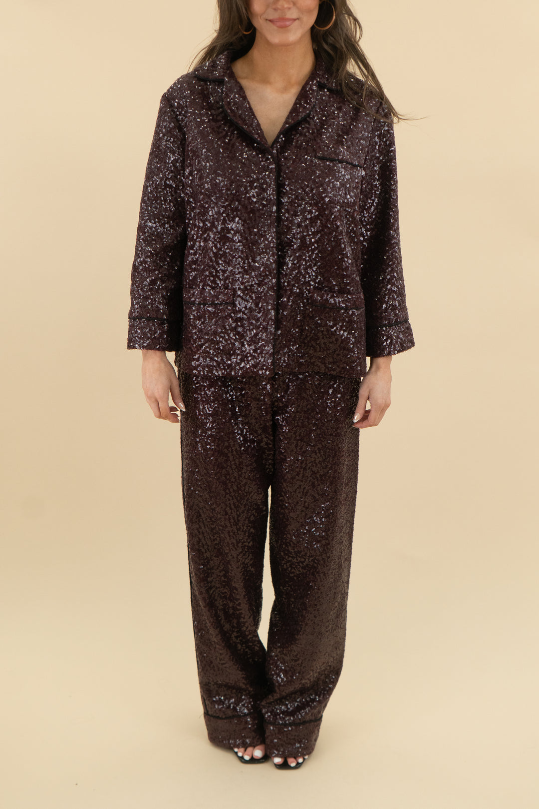 itmfl plum sequin set nwt (m; retail $750)