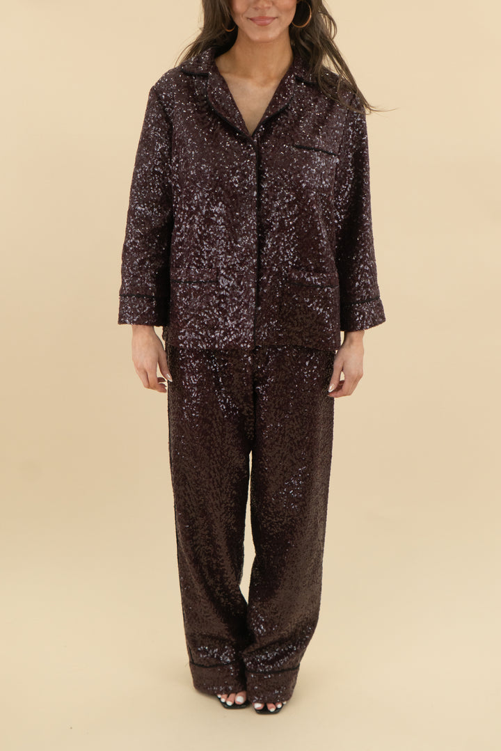 itmfl plum sequin set nwt (m; retail $750)