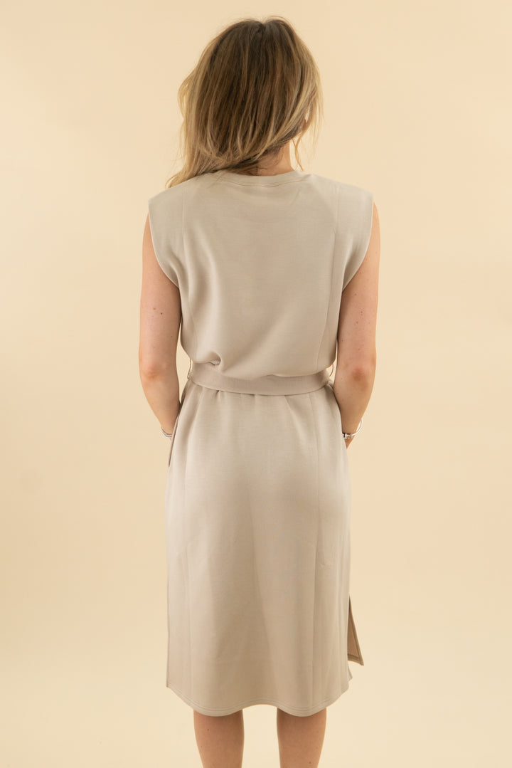 15. spanx tahini aire sleeveless tank dress nwt (s; retail $148)