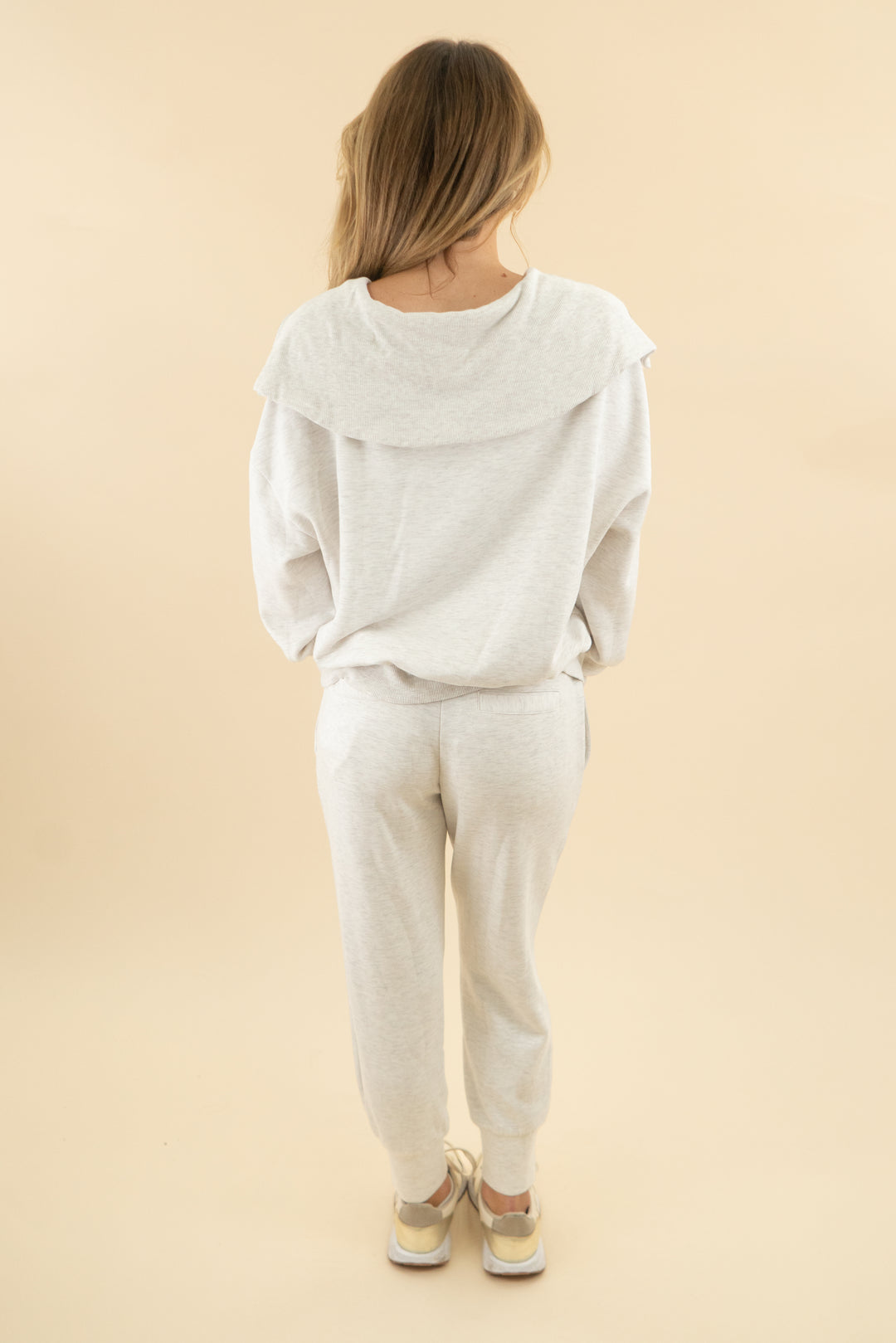 65. varley light grey double soft lounge set (s; retail $275)