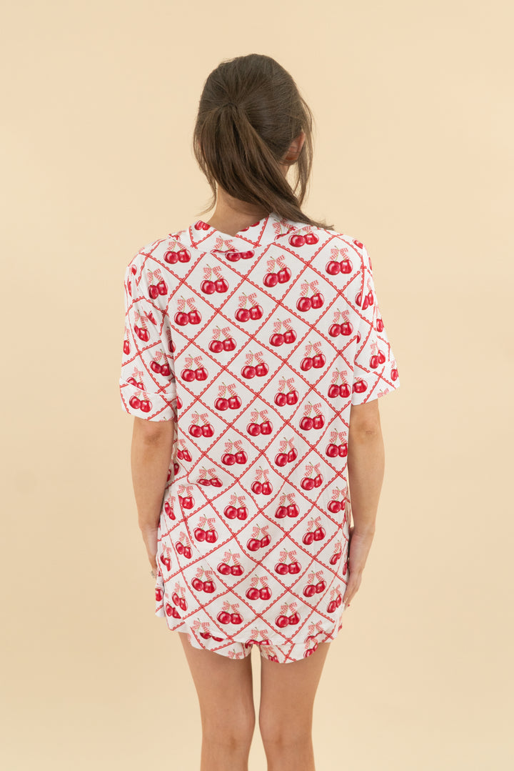 Posh Peanut Cherry Pajama set nwt (m; retail $86)