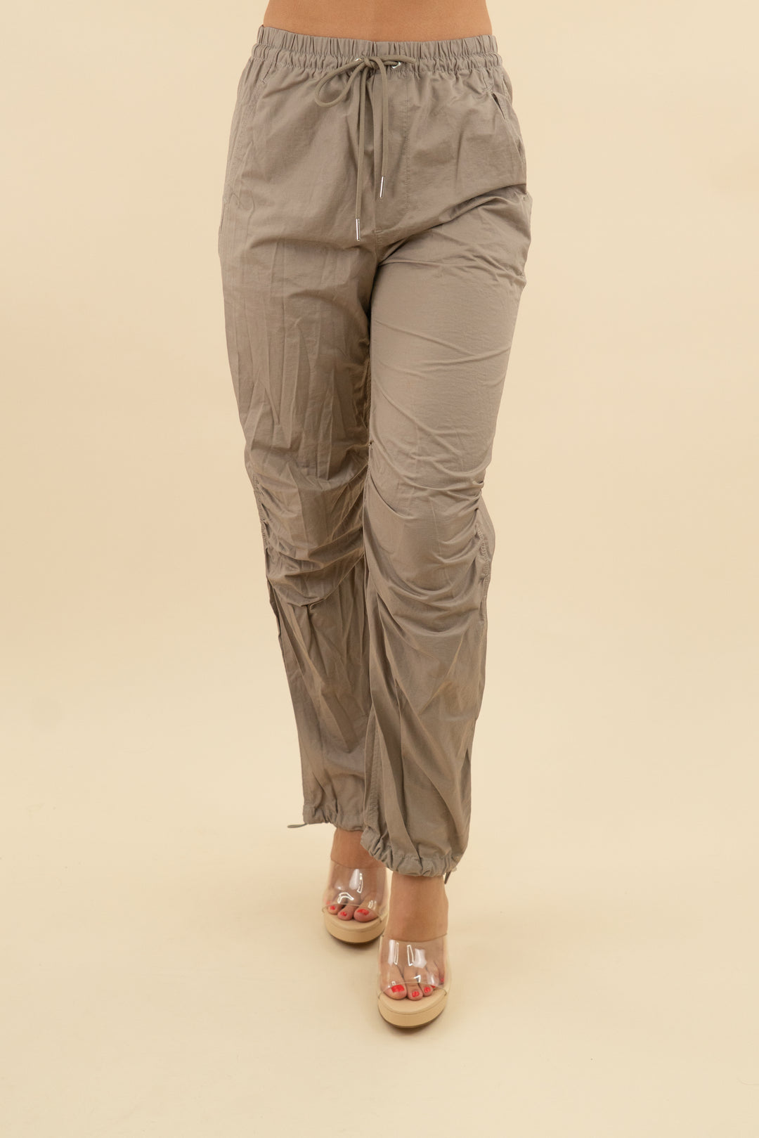 abercrombie and fitch taupe cargo pant (S; retail $90)