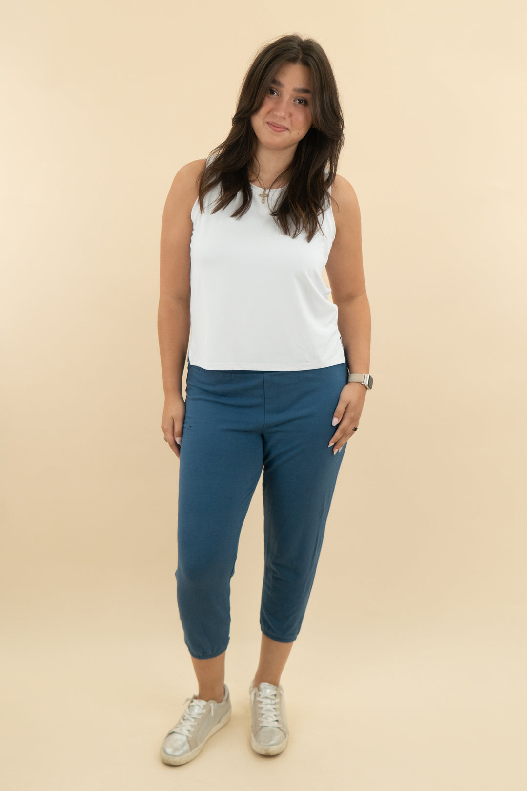 j crew blue lounge jogger (l: retail $69)