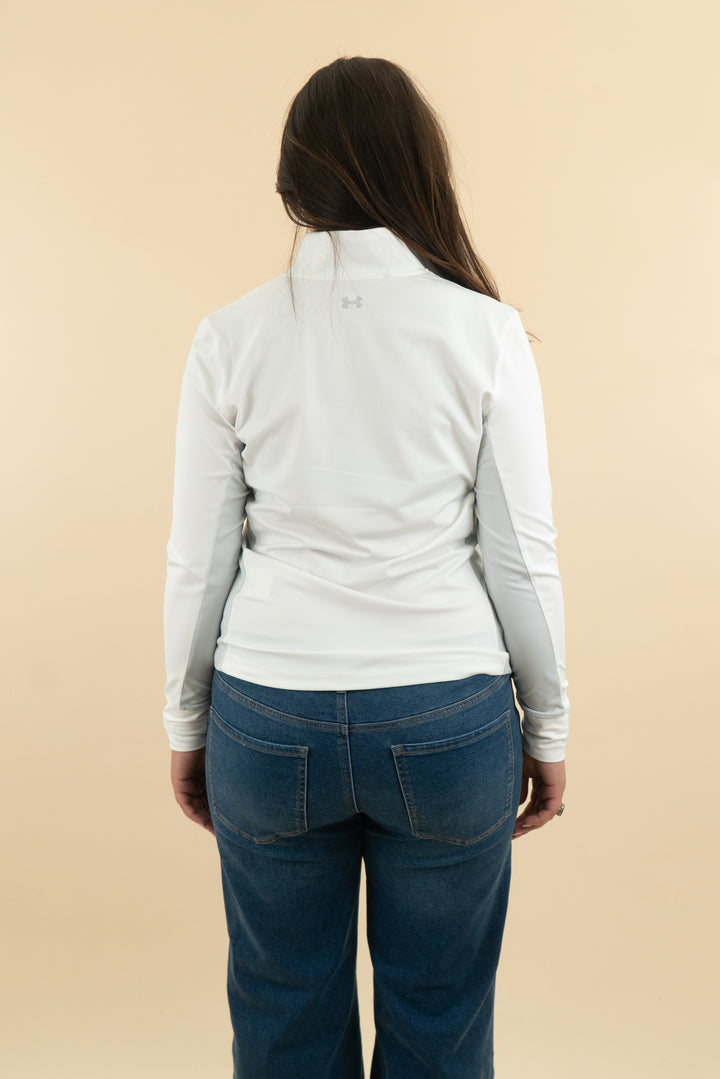 11. Under Armour white half zip top (l; retail $45)