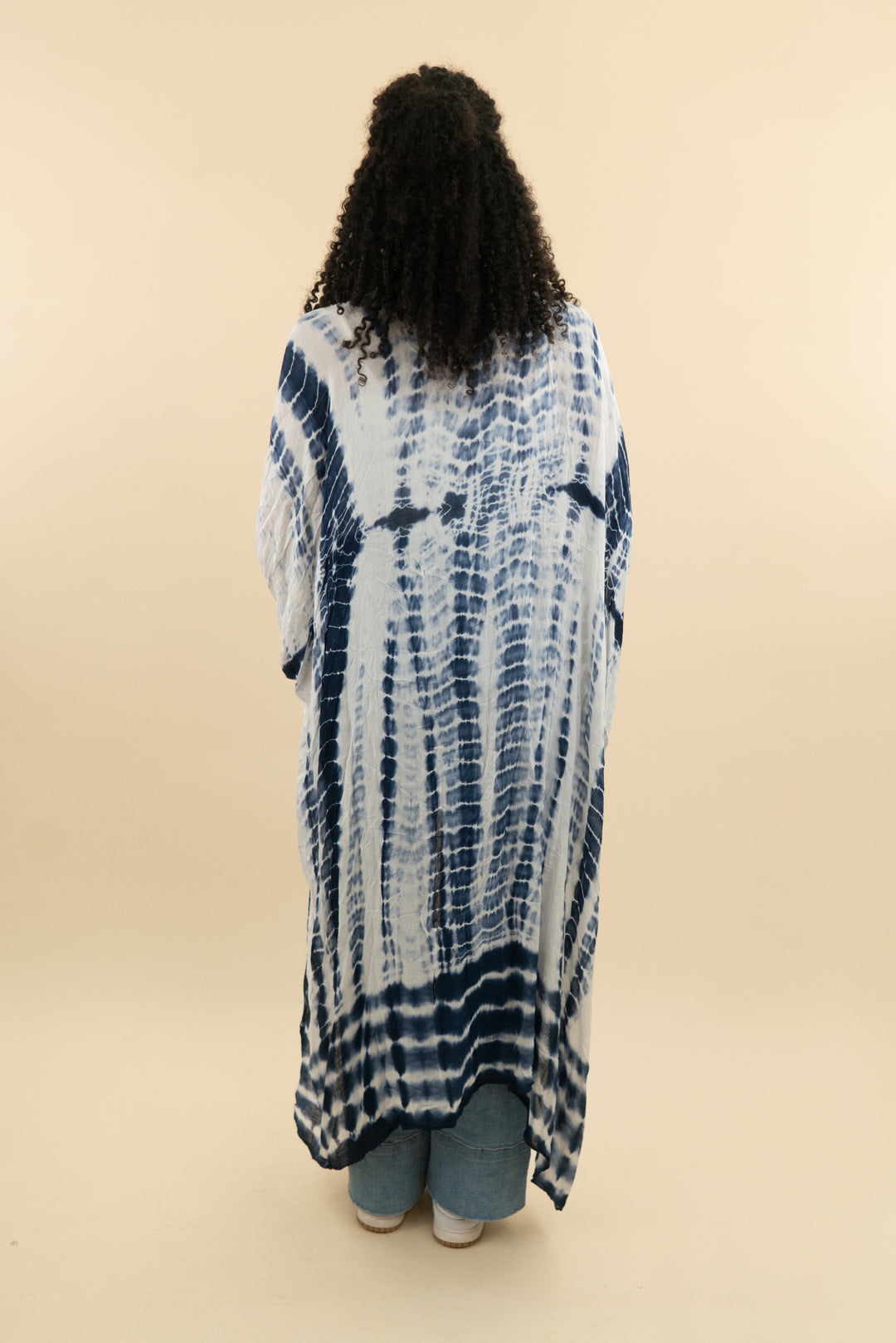 love stitch blue tie dye kimono top (os; retail $64)