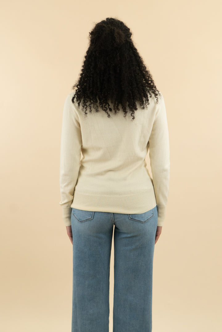 venus cream turtleneck sweater (m; retail $59)