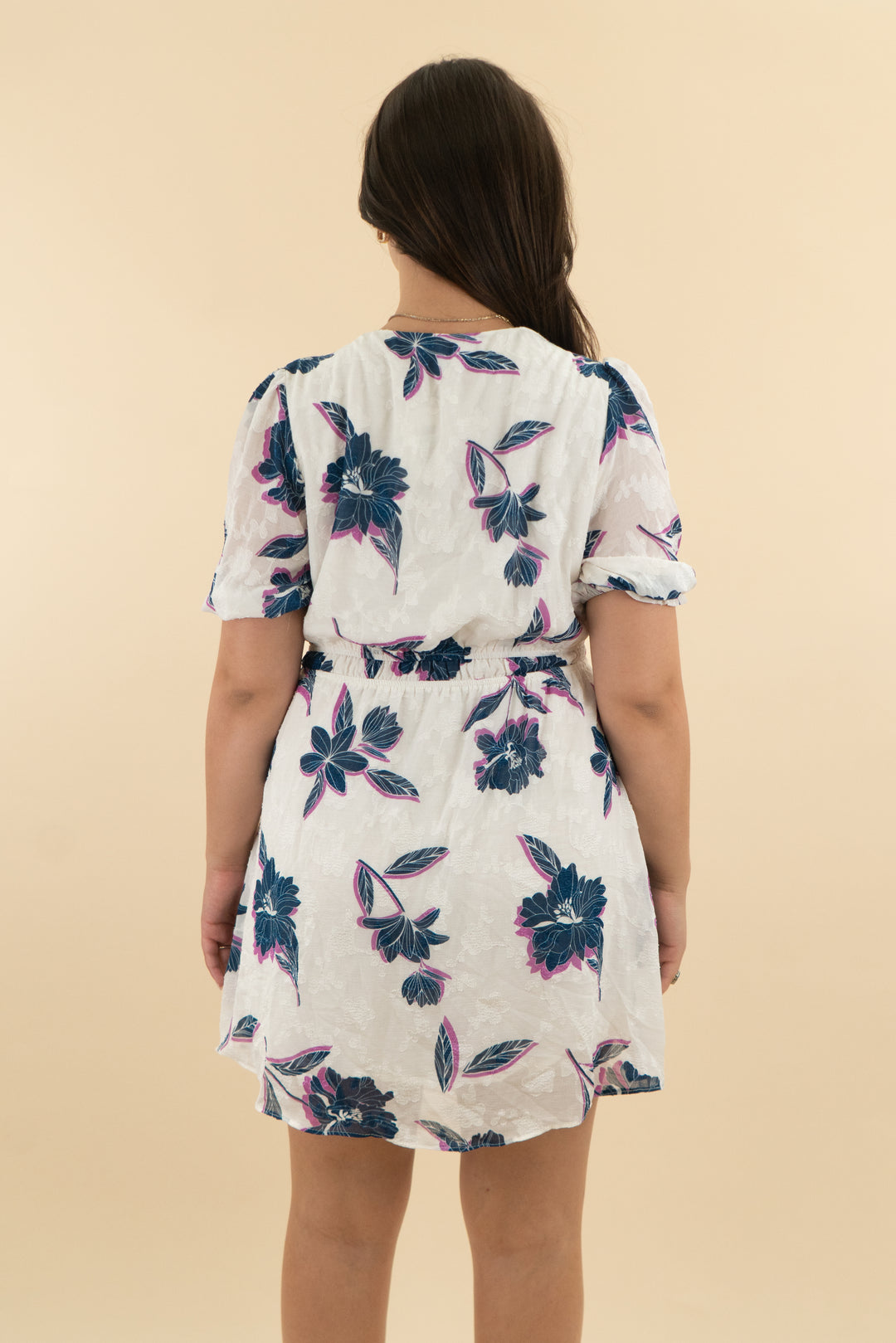 draper james white floral dress (l: retail $158)