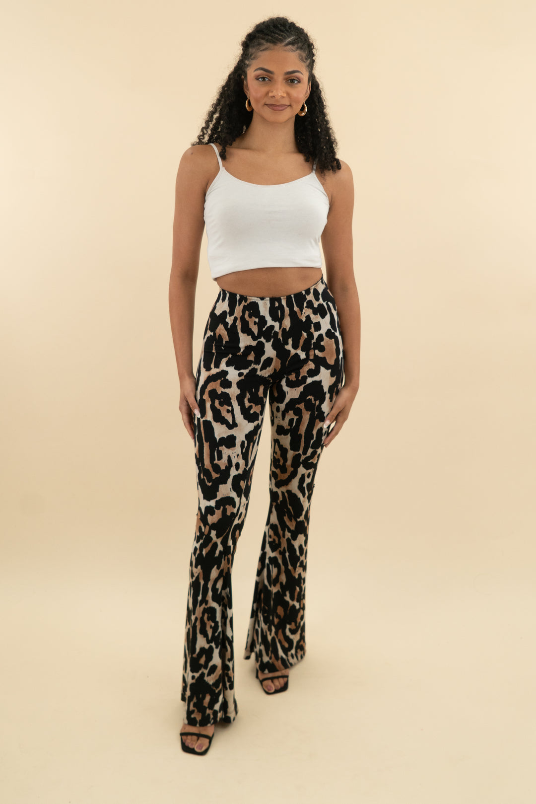 show me your mumu snake print pull on flare pant (m; retail $148)