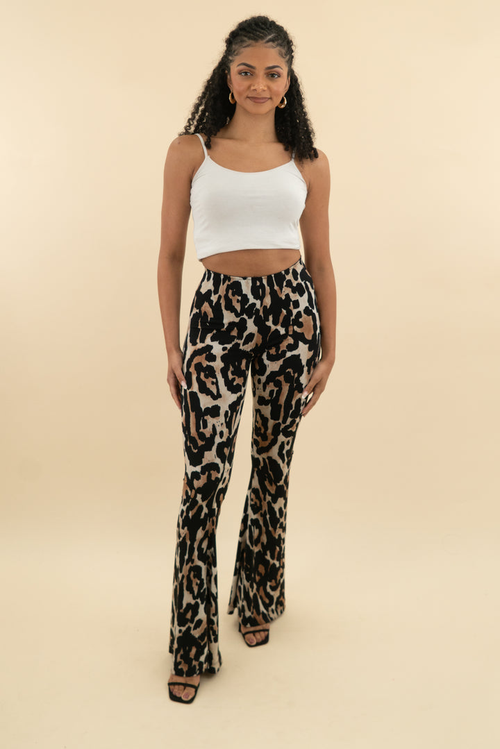 show me your mumu snake print pull on flare pant (m; retail $148)