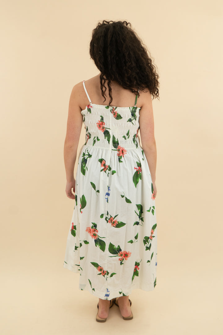 scoop white floral maxi dress NWT (m; retail $30)