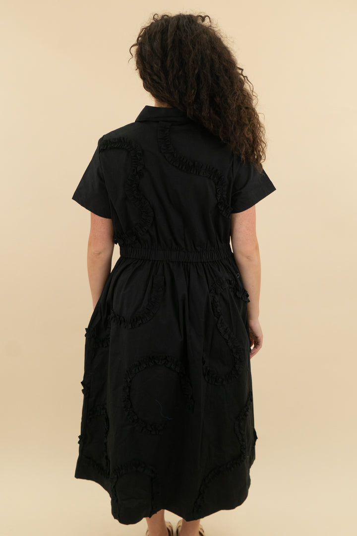 kate spade x target black textured button up maxi dress nwt (m; retail $48)