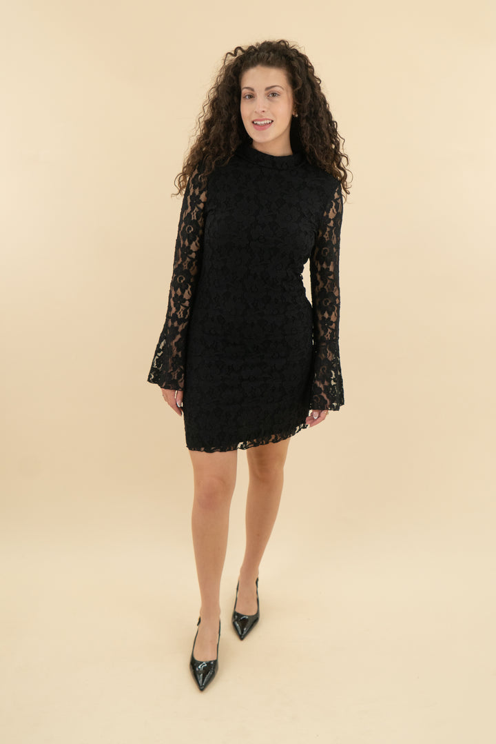 i.n.c black lace turtleneck dress (m; retail $89)