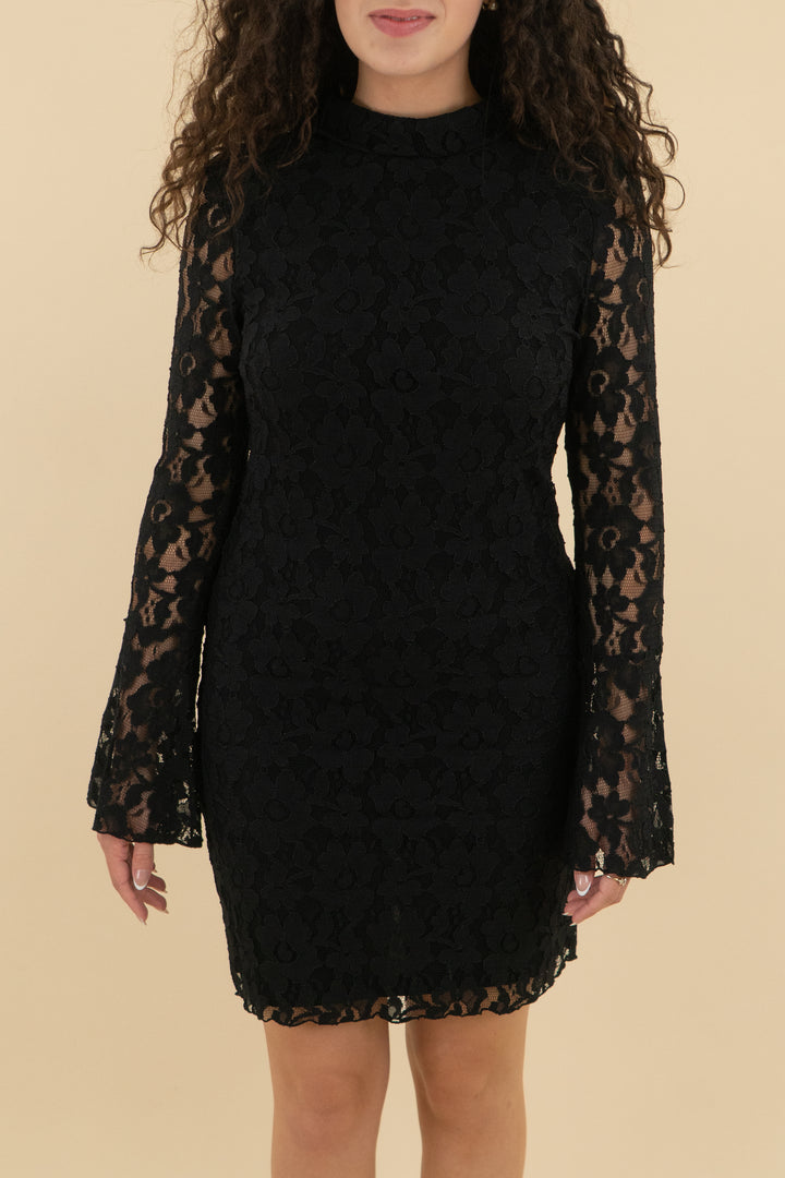 i.n.c black lace turtleneck dress (m; retail $89)