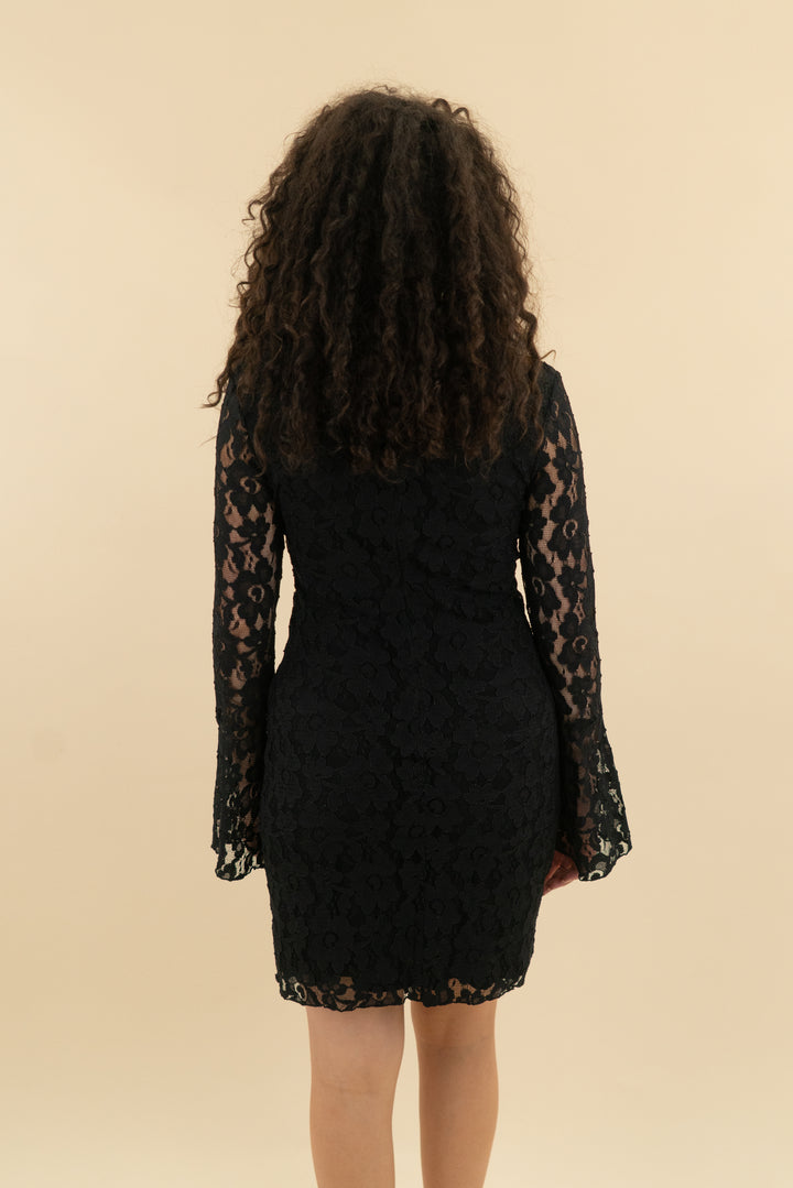 i.n.c black lace turtleneck dress (m; retail $89)
