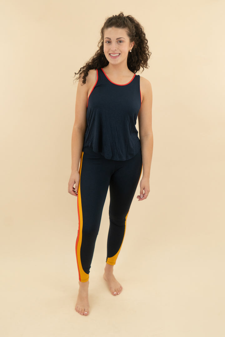 Splits59 Navy tank and legging set (m; retail $186)