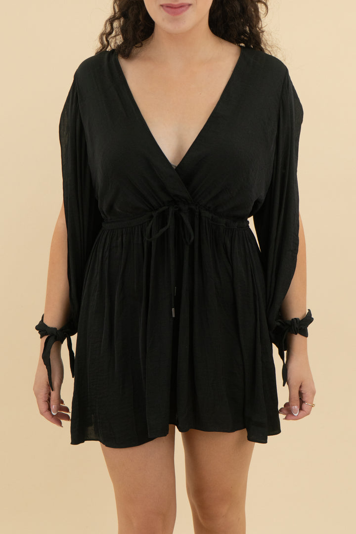 dolce vita black mini dress (m; retail price $130)