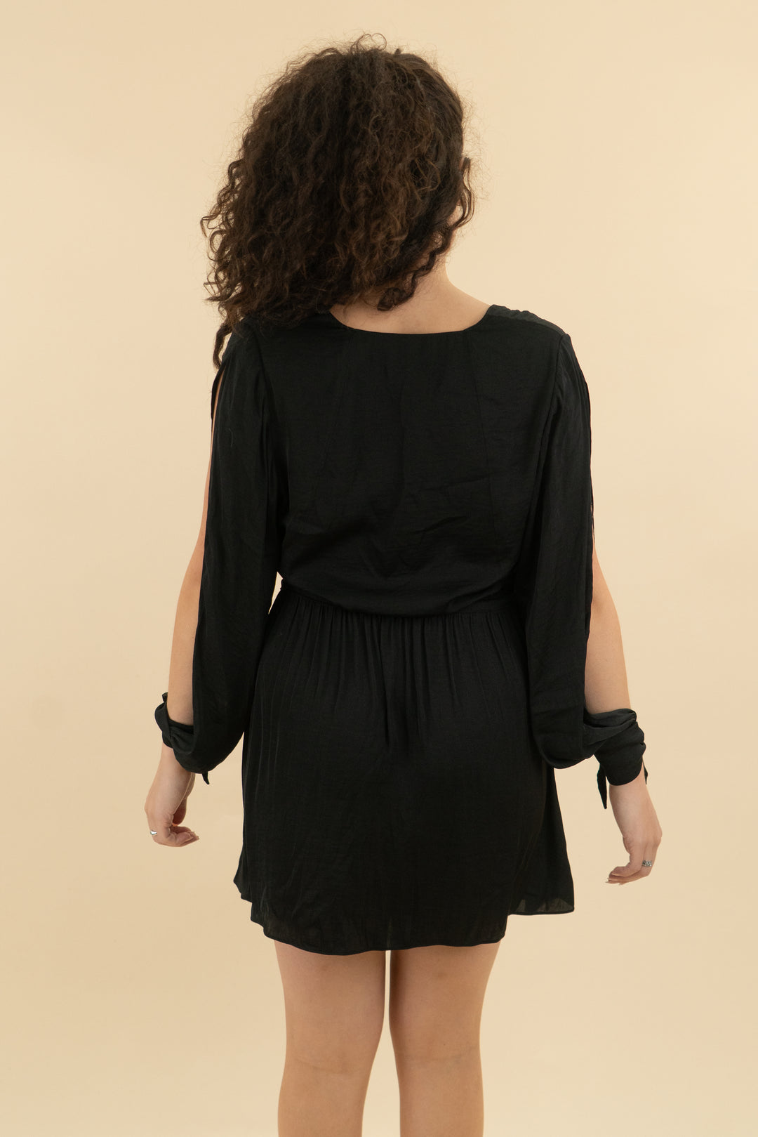 dolce vita black mini dress (m; retail price $130)