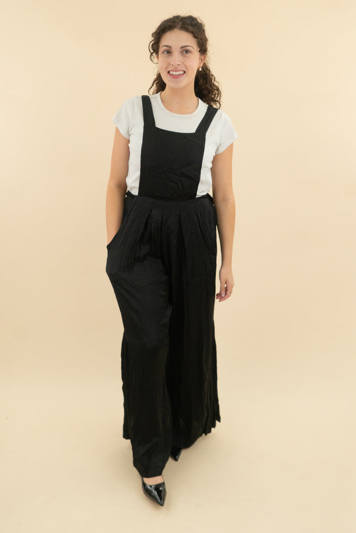 Selkie Black Backless Jumpsuit (xs; retail $209)