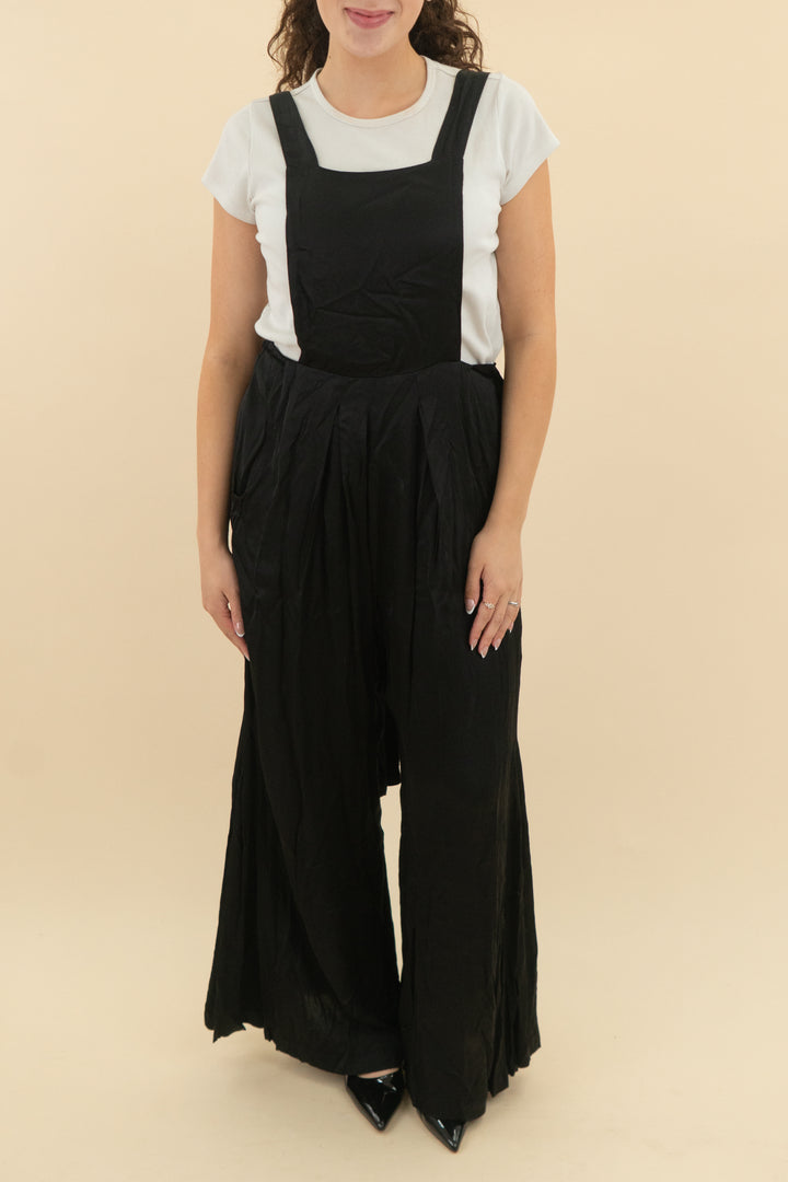 Selkie Black Backless Jumpsuit (xs; retail $209)